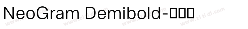 NeoGram Demibold字体转换 NeoGram Demibold字体转换